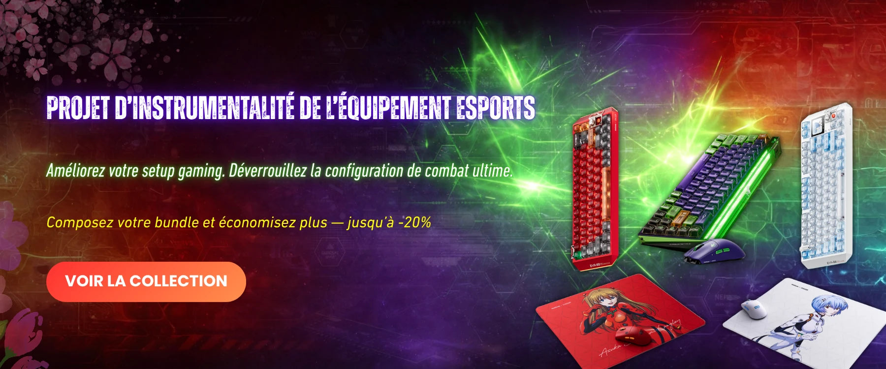 Claviers, souris et accessoires gaming Evangelion chez Risenty