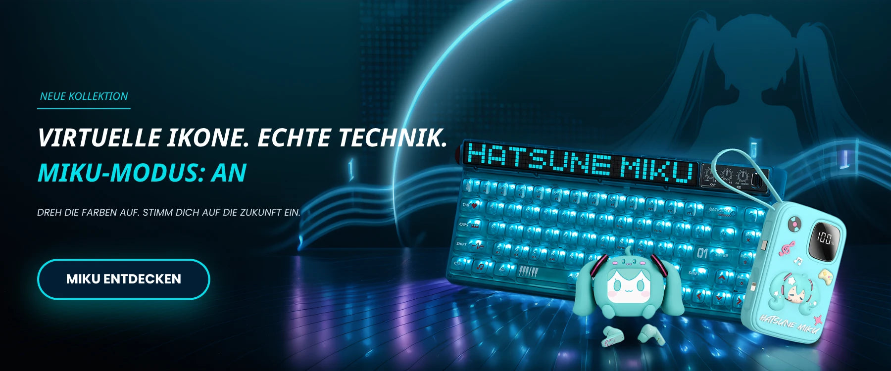 Hatsune Miku Fandom-Tech- und Lifestyle-Kollektion bei Risenty
