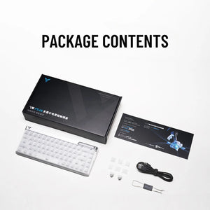 Flydigi FS68 magnetic keyboard and included package contents