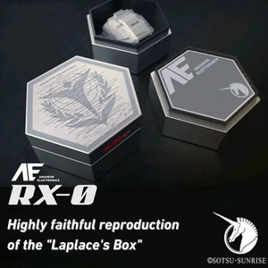 RX-0 wireless earbuds with collectible Laplace's Box packaging
