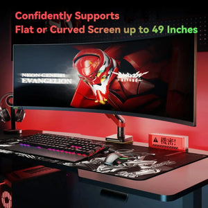 HumaneX T18-1E supporting curved monitors up to 49 inches