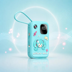 Teal Hatsune Miku TP03 10000mAh portable power bank