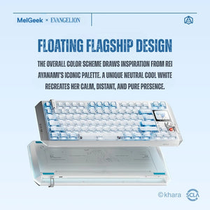 Floating flagship design of the Evangelion Rei CENTAURI80 keyboard