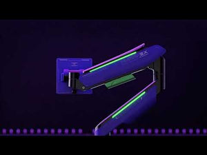HumaneX T18-1E 49-Inch RGB Gaming Monitor Stand product demonstration video