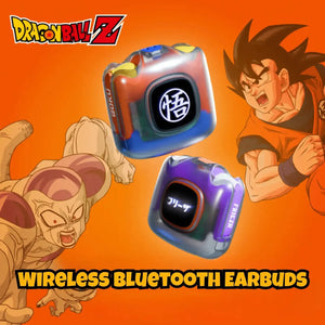 Dragon Ball Z T01 wireless earbuds in Goku and Frieza colorways