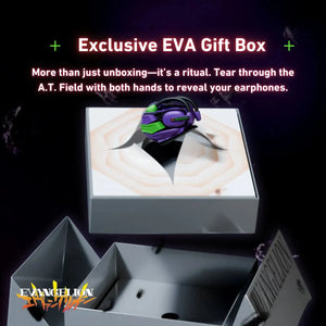STUMPE x Evangelion EVA-01 Open Ear ANC Earphones product gallery view 6