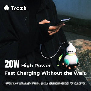 Trozk TP06 FuLu power bank providing 20W fast charging