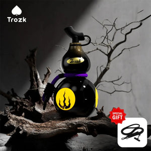 Trozk TP06 FuLu black power bank with yellow illuminated Fu symbol