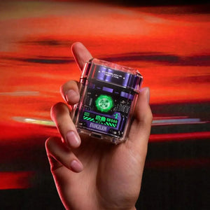 Compact Evangelion electric shaver shown in a handheld view