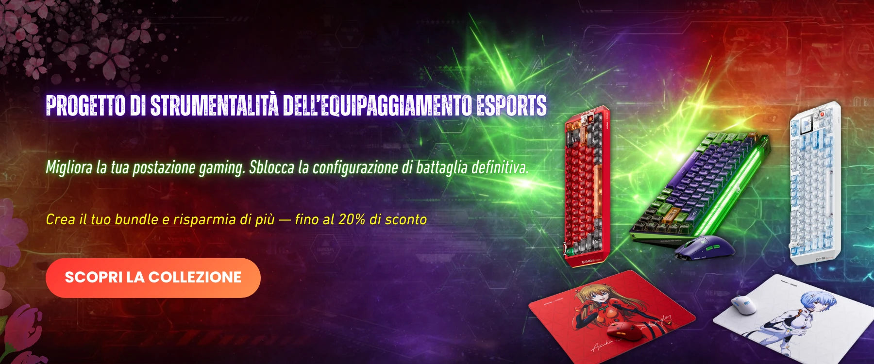 Tastiere, mouse e accessori gaming Evangelion su Risenty
