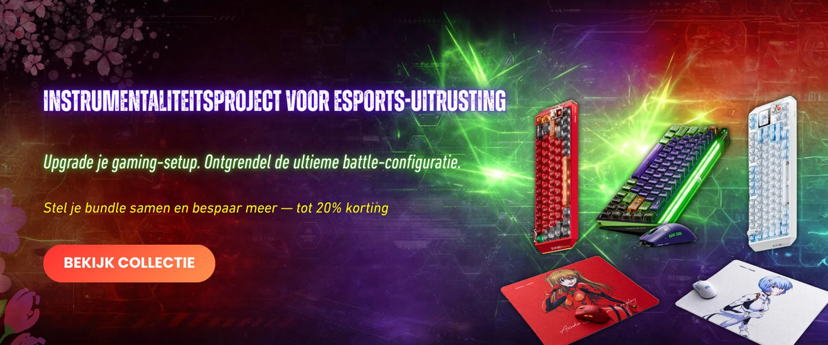 Evangelion-gamingtoetsenborden, muizen en accessoires bij Risenty