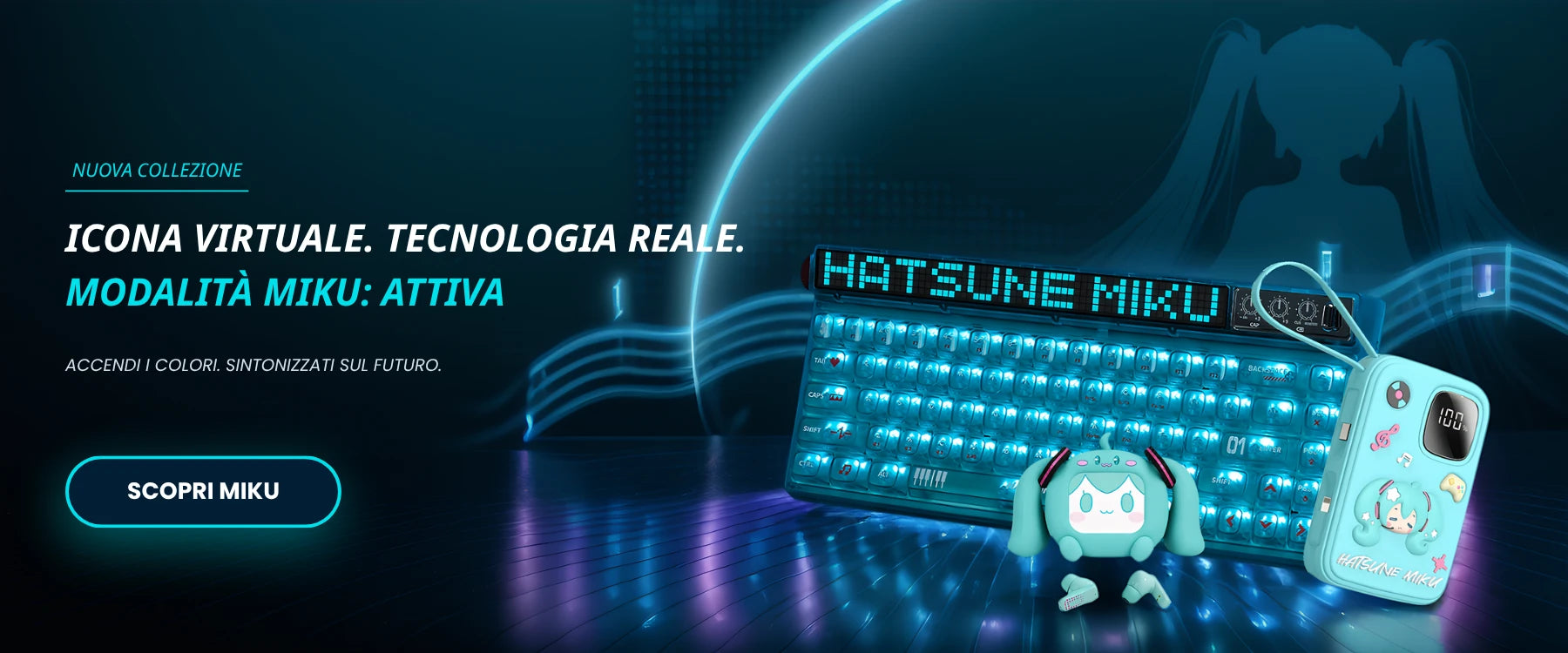 Collezione tech e lifestyle Hatsune Miku su Risenty