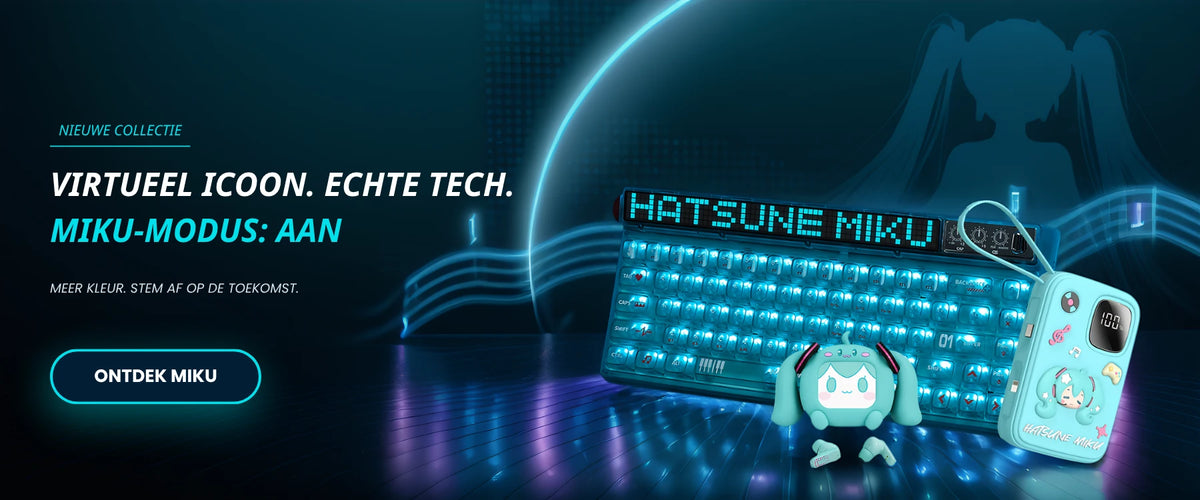 Hatsune Miku fandom-tech- en lifestylecollectie bij Risenty