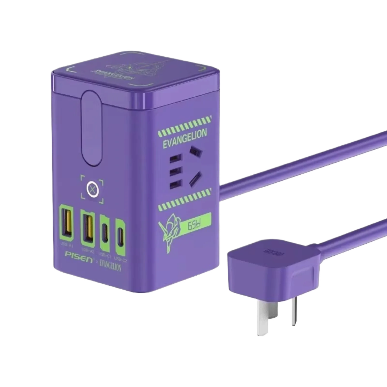 PISEN x Evangelion 65W 3-in-1 Caricatore da Scrivania Magnetico
