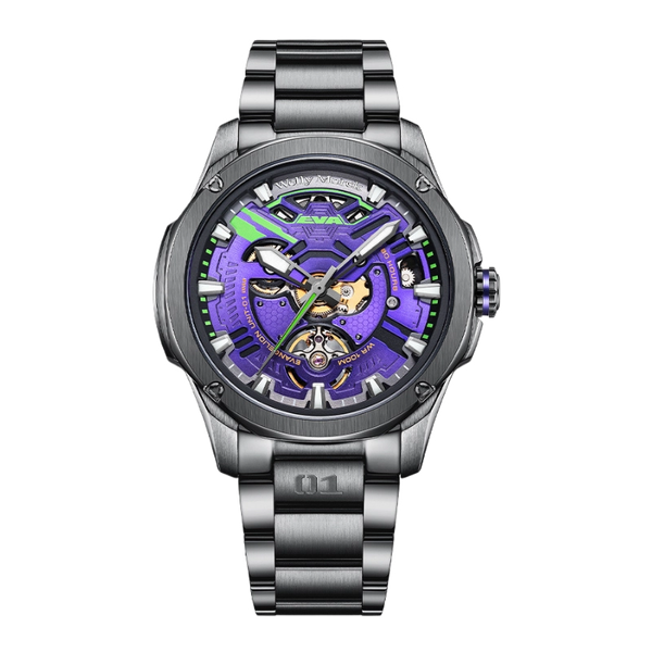 Reloj mecánico de moda Welly Merck x Evangelion