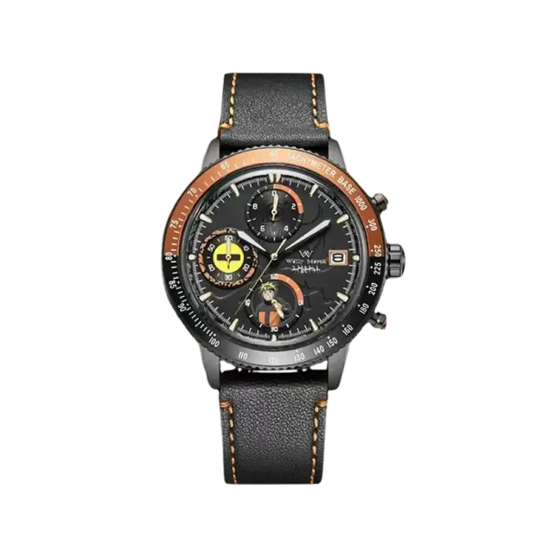 Orologio Cronografo al Quarzo Multifunzione Welly Merck x Naruto