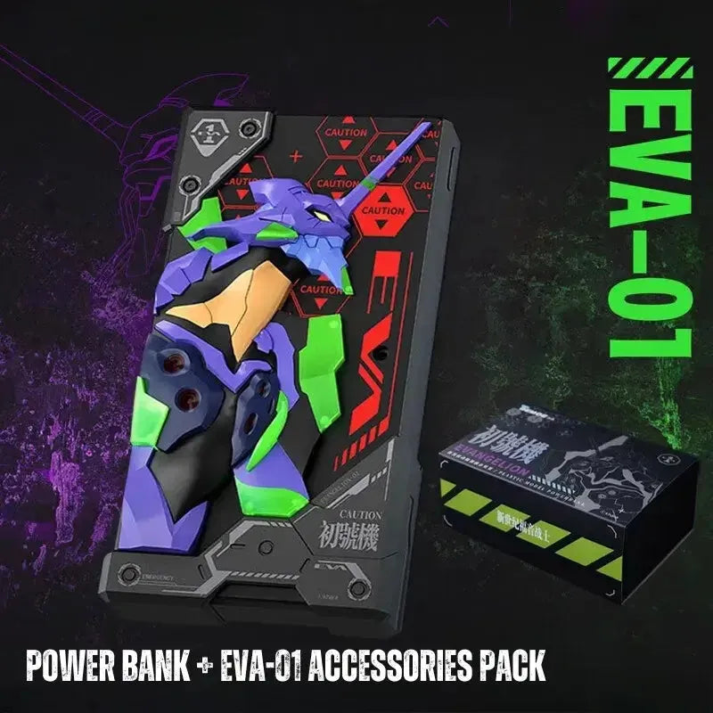 EVA-01 power bank with standard accessories pack