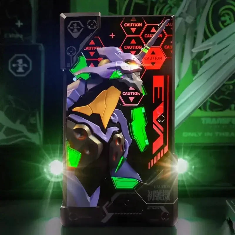 EVA-01 power bank with illuminated mecha display