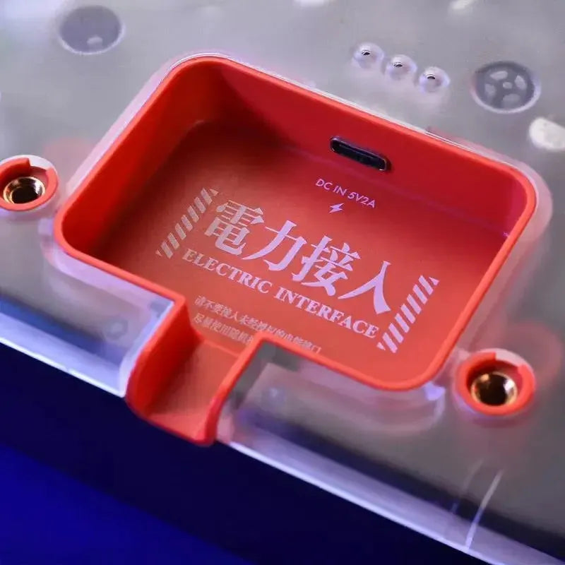 EVA-01 R-400 CD player charging compartment detail