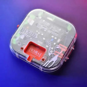 EVA-01 R-400 transparent rear case with Evangelion circuit design