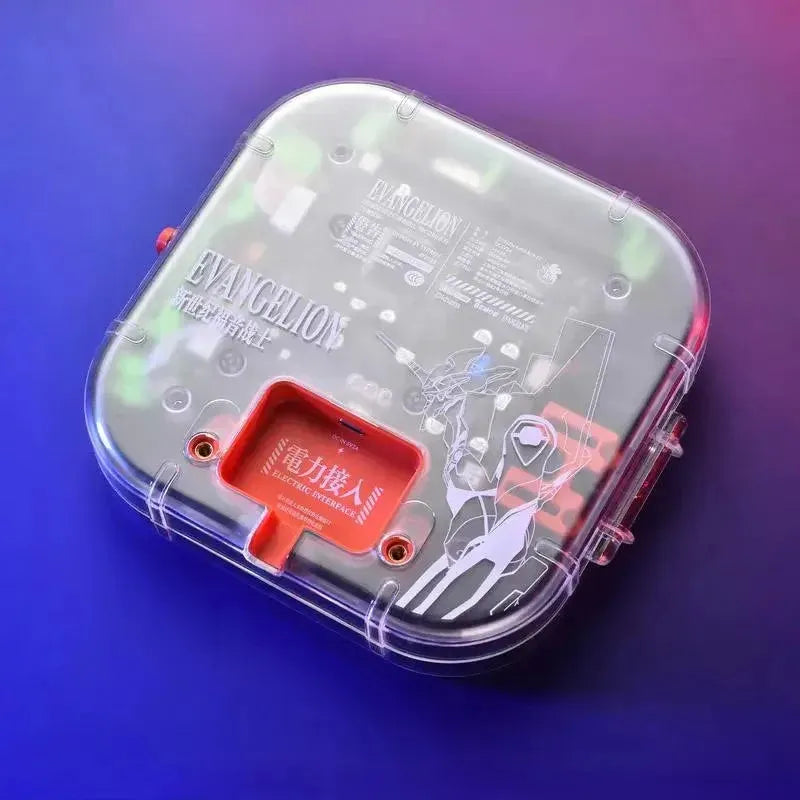 EVA-01 R-400 transparent rear case with Evangelion circuit design