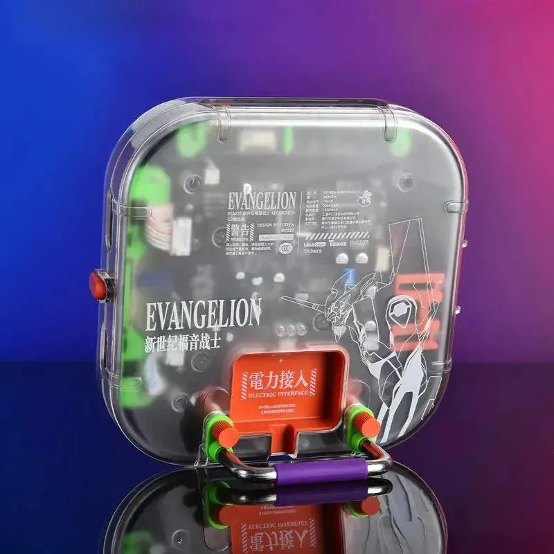 EVA-01 R-400 CD player with transparent circuit-board back