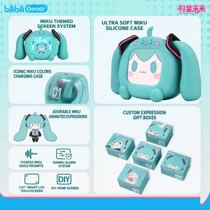 Hatsune Miku CUBE FACE earbuds colors touchscreen themes and gift boxes