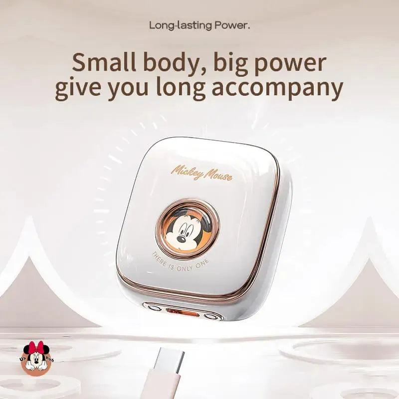 Disney handbag earbud charging case with character-themed details