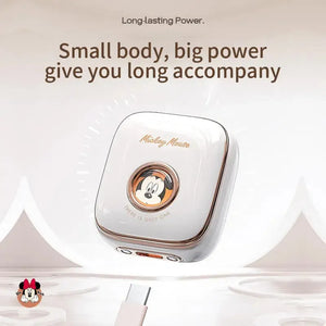 Disney licensed wireless earbuds in a compact charging case