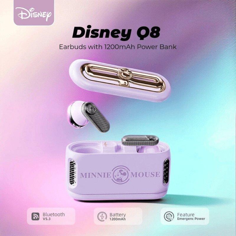 Disney Q8 2 In 1 Power Bank Earbuds - Risenty Store