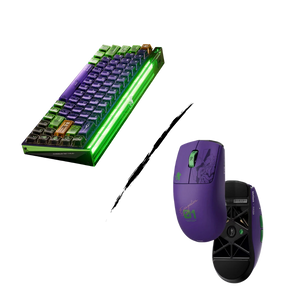 EVA-01 Elite Gaming Gear set with MADE68 Ultra+ keyboard and HORUS wireless mouse