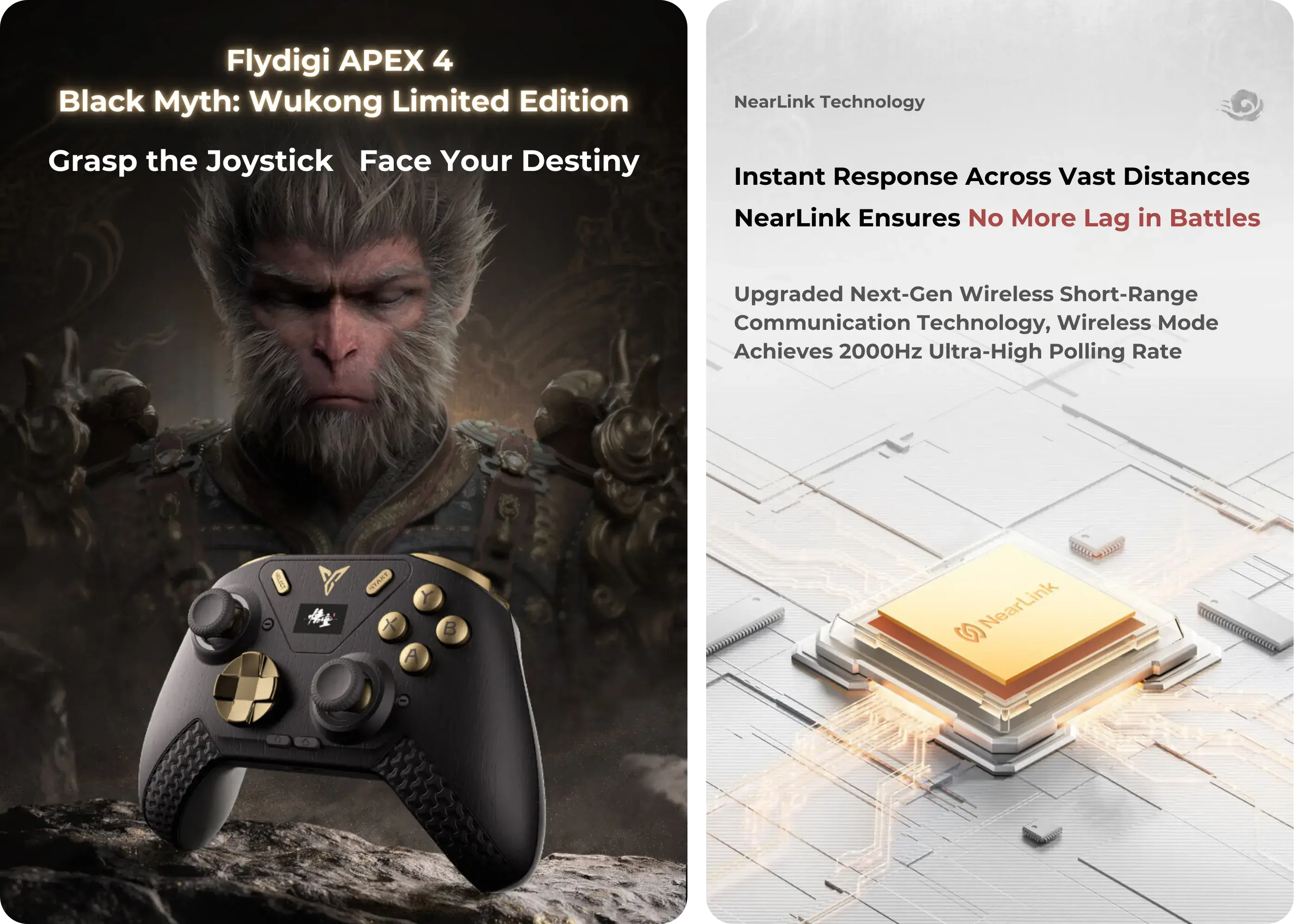 Flydigi APEX 4 Black Myth: Wukong Wireless Gaming Controller — Eliminate Lag and Elevate Your Gameplay