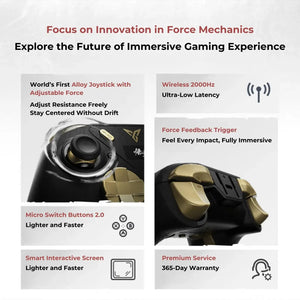 Flydigi APEX 4 controller with force-feedback triggers