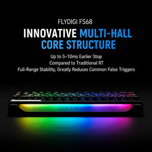 Flydigi FS68 keyboard with Multi-Hall sensing technology