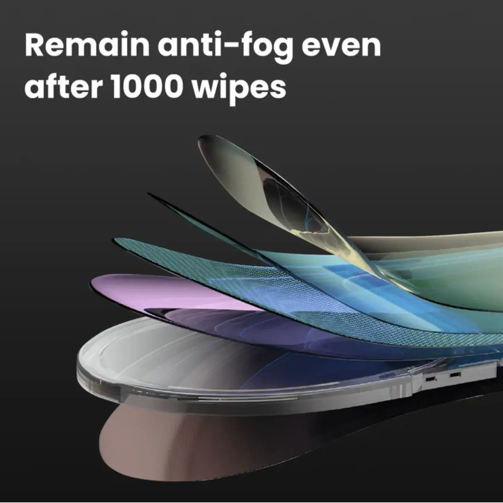 Holoswim goggles with durable anti-fog lens coating