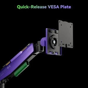 HumaneX T18-1E quick-release VESA plate