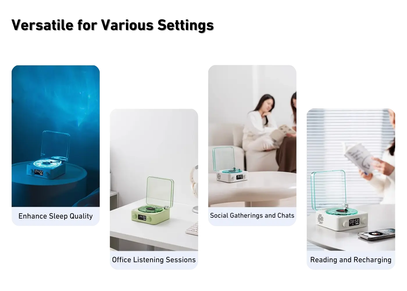 KAWOO WAVES KW03 Sleep Aid Speaker - Versatile Usage Anywhere, Anytime