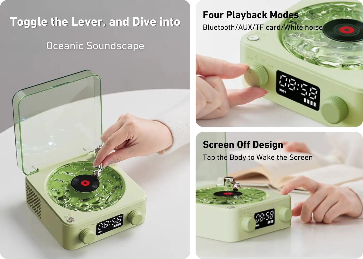 KAWOO WAVES KW03 Sleep Aid Speaker - Intuitive and User-Friendly Design