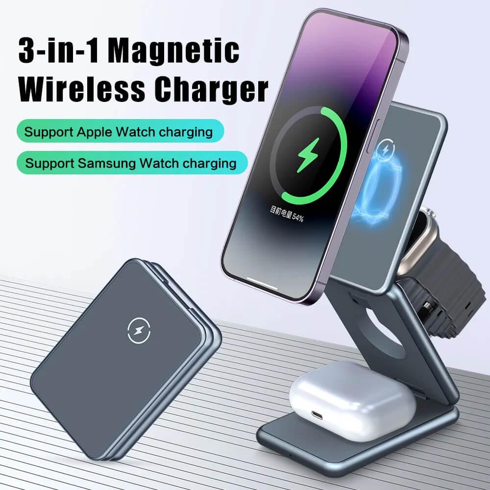 Magsafe Portable 3-in-1 Foldable Wireless Charger - Risenty Store