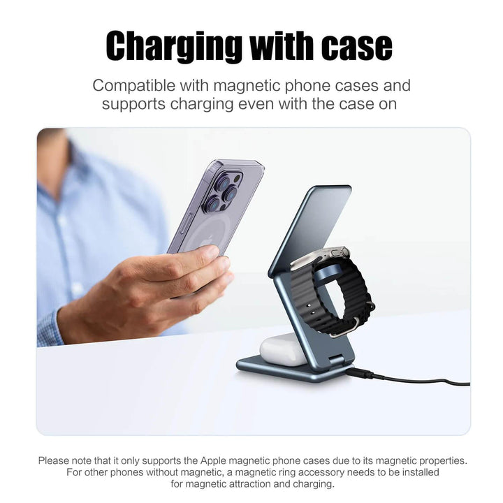 Magsafe Portable 3-in-1 Foldable Wireless Charger - Risenty Store