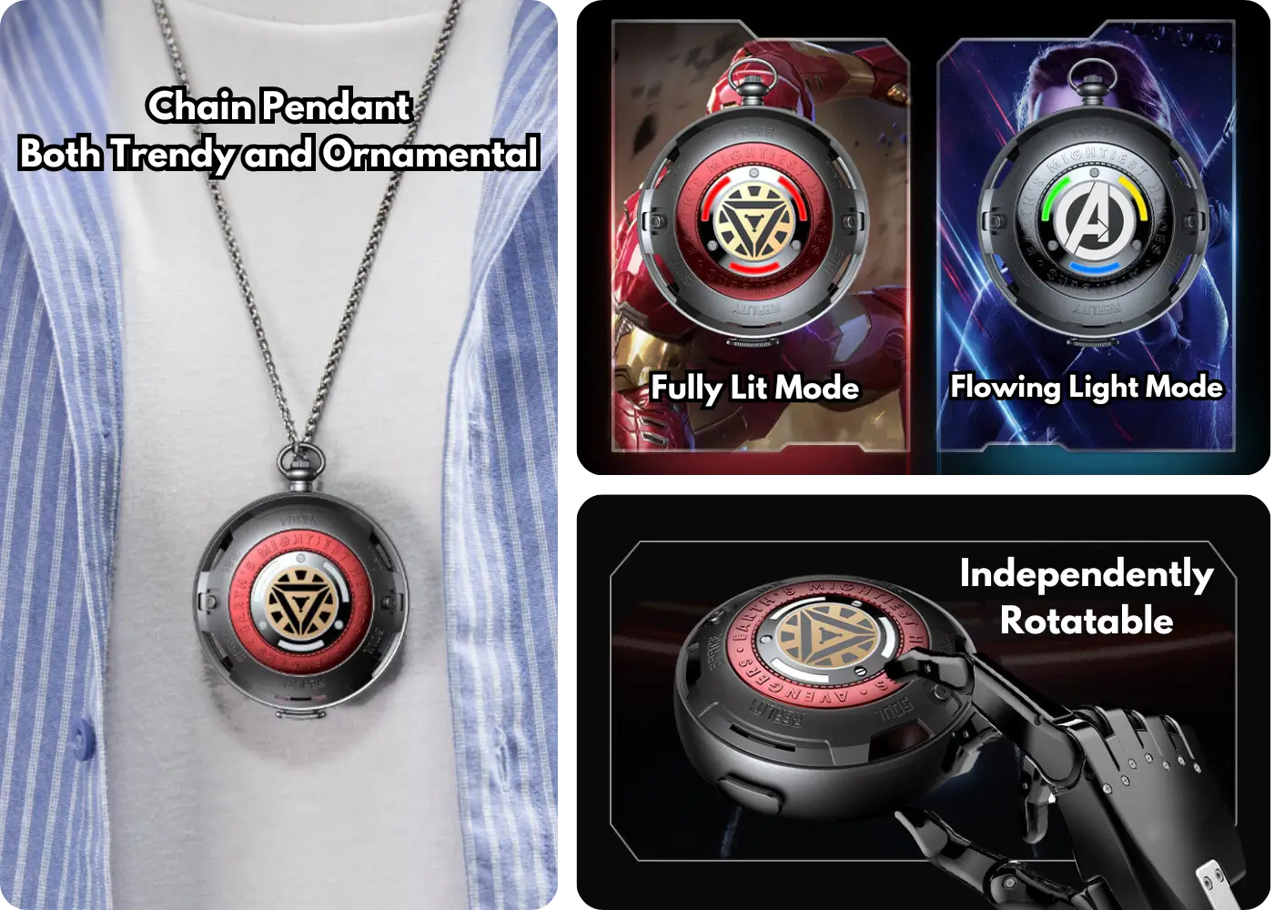 Marvel BF10 Pocket Watch-Inspired Trendy Earbuds - Fashion-Forward with Trendy Features