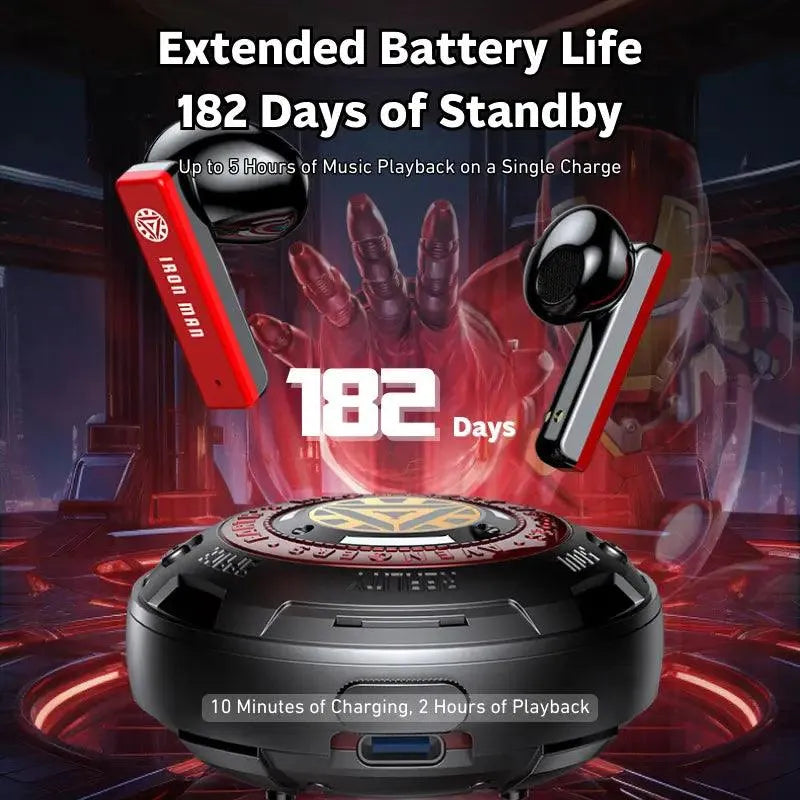 Marvel BF10 Pocket Watch-Inspired Trendy Earbuds - Risenty Store