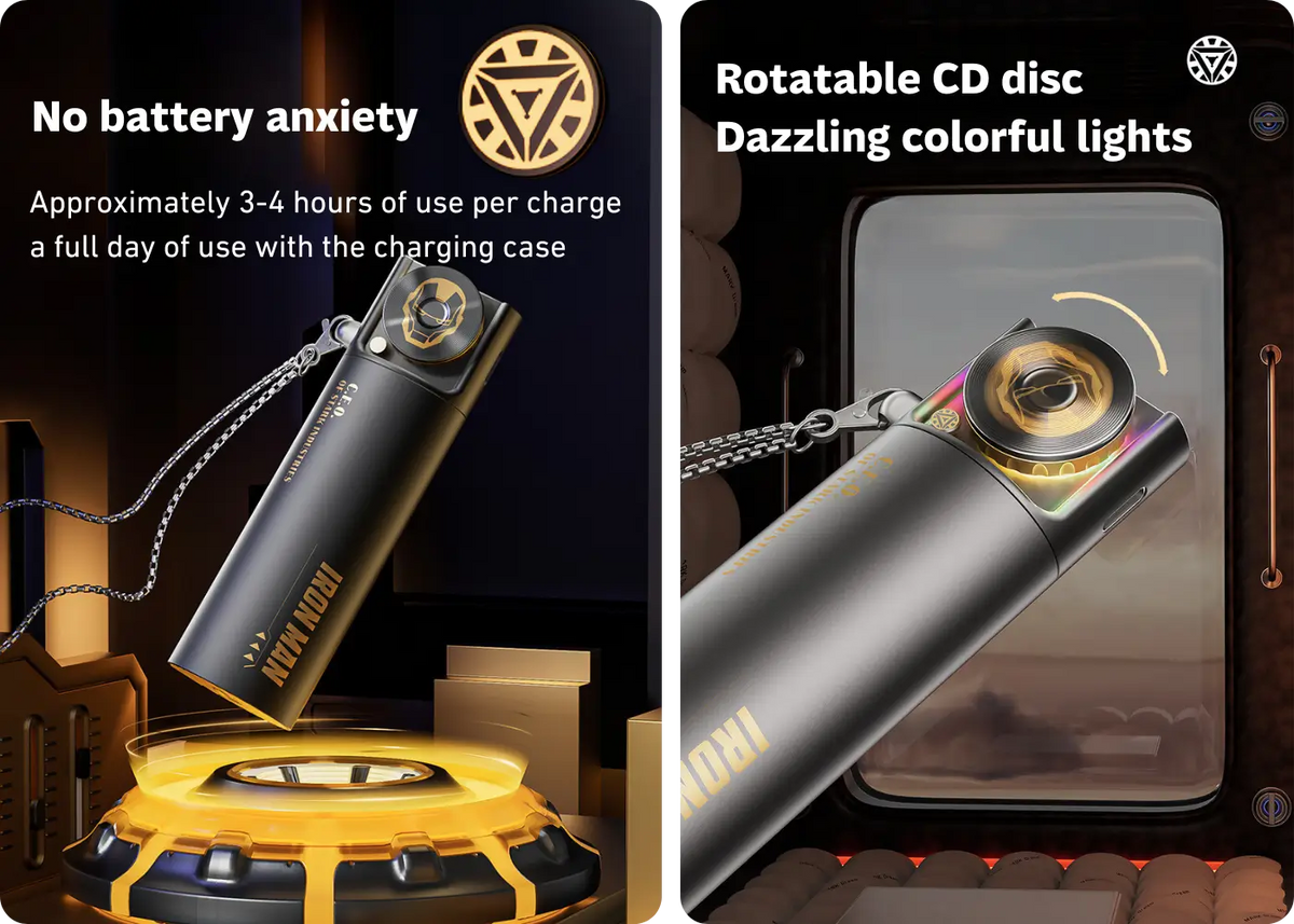Marvel K-MV01 Necklace Gaming Earbuds - Extended Battery Life