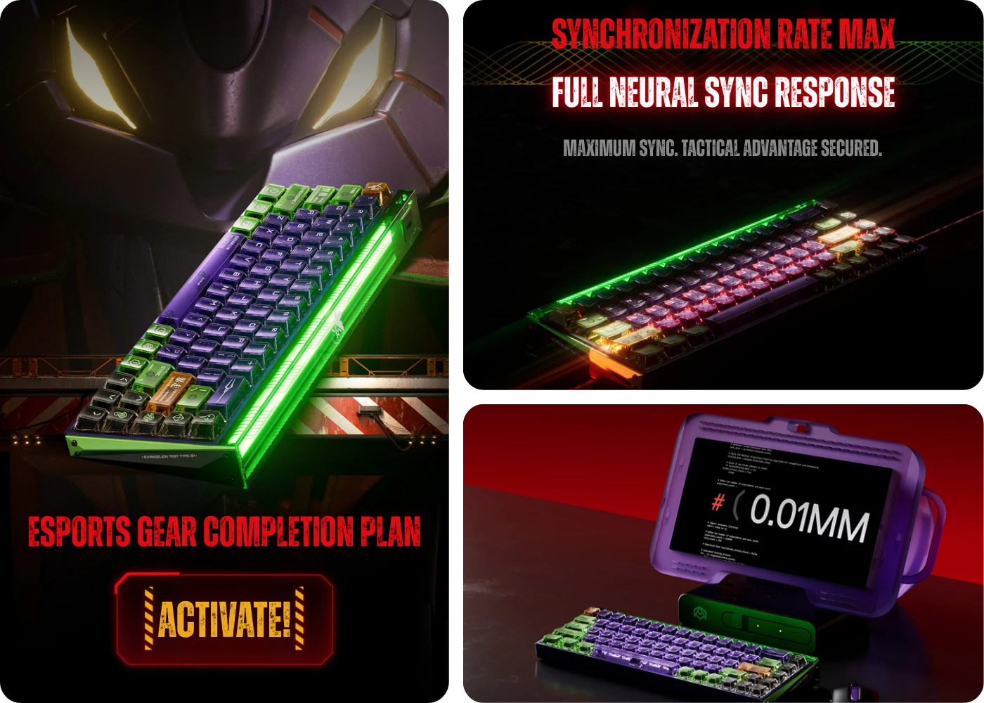 MelGeek EVA-01 MADE68 Ultra+ keyboard with 0.01mm rapid trigger performance