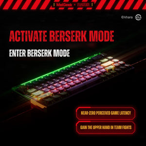 Evangelion MADE68 Ultra+ keyboard with Berserk Mode RGB lighting