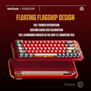 Floating flagship design of the Evangelion Asuka CENTAURI60 keyboard