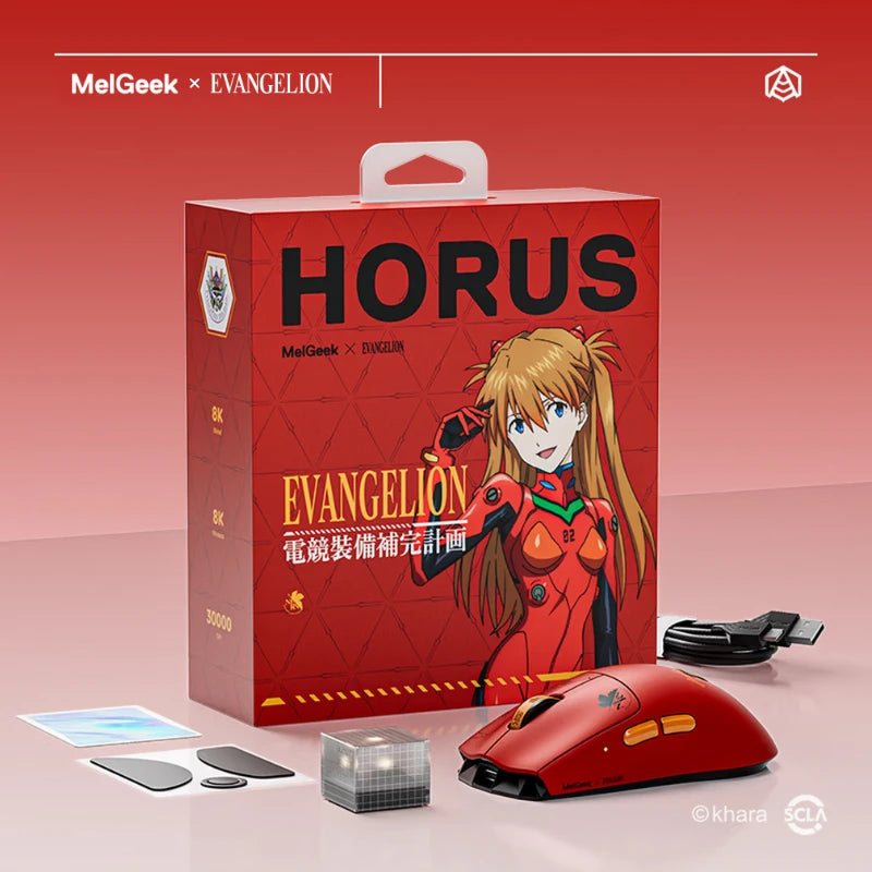 Evangelion Asuka HORUS wireless gaming mouse gift set