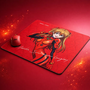 Red Asuka Evangelion thick gaming mouse pad