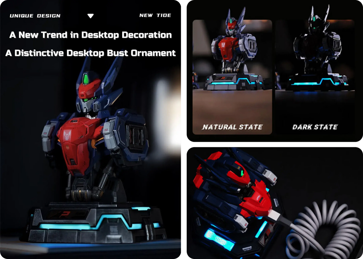 MOSHOWTOYS MCT-AP02 Marquis WuChenghou Mecha 32W Charging Station — Fast Charging with Artistic Design