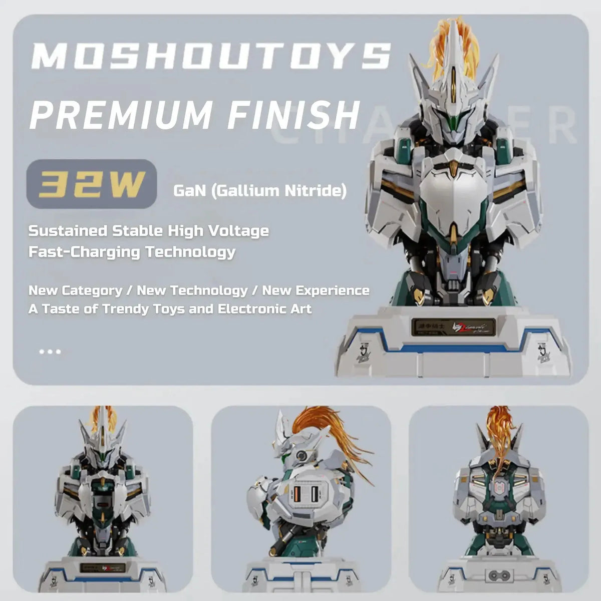 MOSHOWTOYS MCT-E02 Lancelot of the Lake Mecha Estação de Carregamento 32W – imagem do produto 5